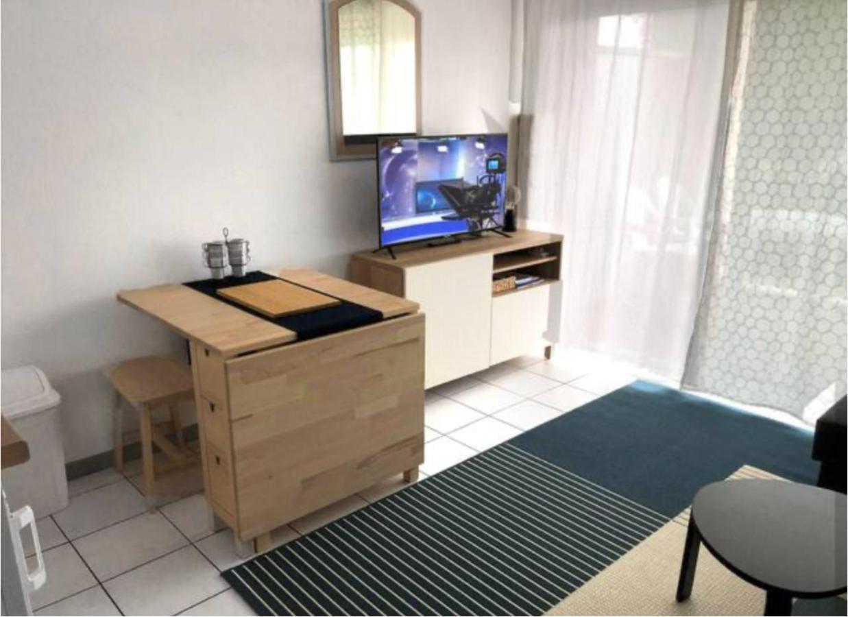 Studio Au Calme Avec Piscine, Face Golf, Parking Gratuit, Tout A Pied A 10Mn Centre Ville Ciboure Dış mekan fotoğraf